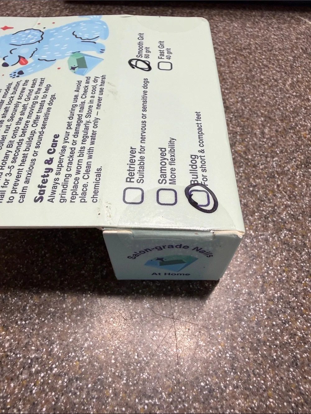 Waggy Dog Pet Nail Grinder Bit - Mint & Teal Packaging